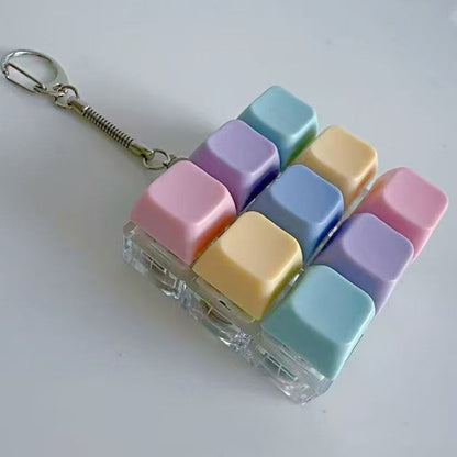 Key Pattern Fidget Toy Made Of Durable ABS Material In Natural Pink, Perfect Stress Relief Toy