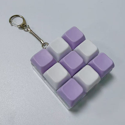 Key Pattern Fidget Toy Made Of Durable ABS Material In Natural Pink, Perfect Stress Relief Toy