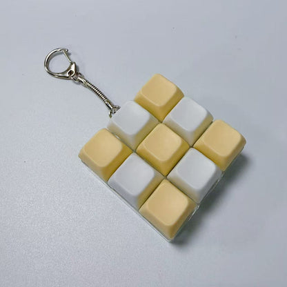 Key Pattern Fidget Toy Made Of Durable ABS Material In Natural Pink, Perfect Stress Relief Toy