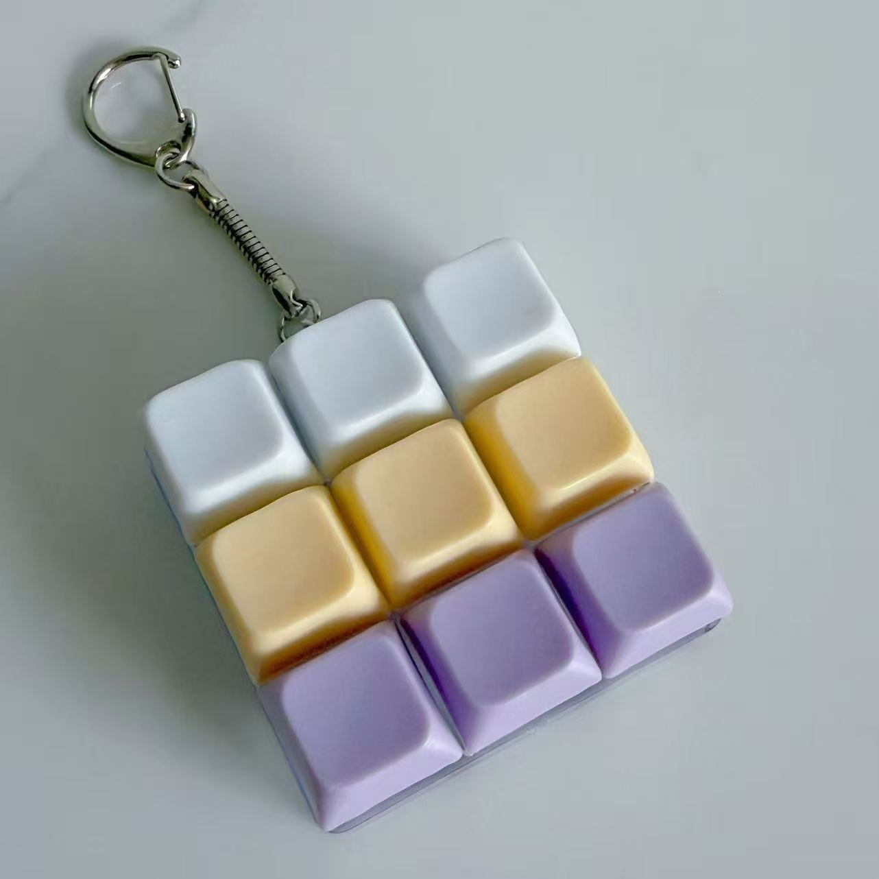 Key Pattern Fidget Toy Made Of Durable ABS Material In Natural Pink, Perfect Stress Relief Toy