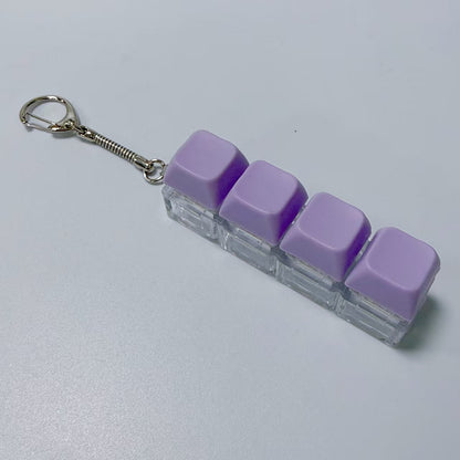 Key Pattern Fidget Toy Made Of Durable ABS Material In Natural Pink, Perfect Stress Relief Toy