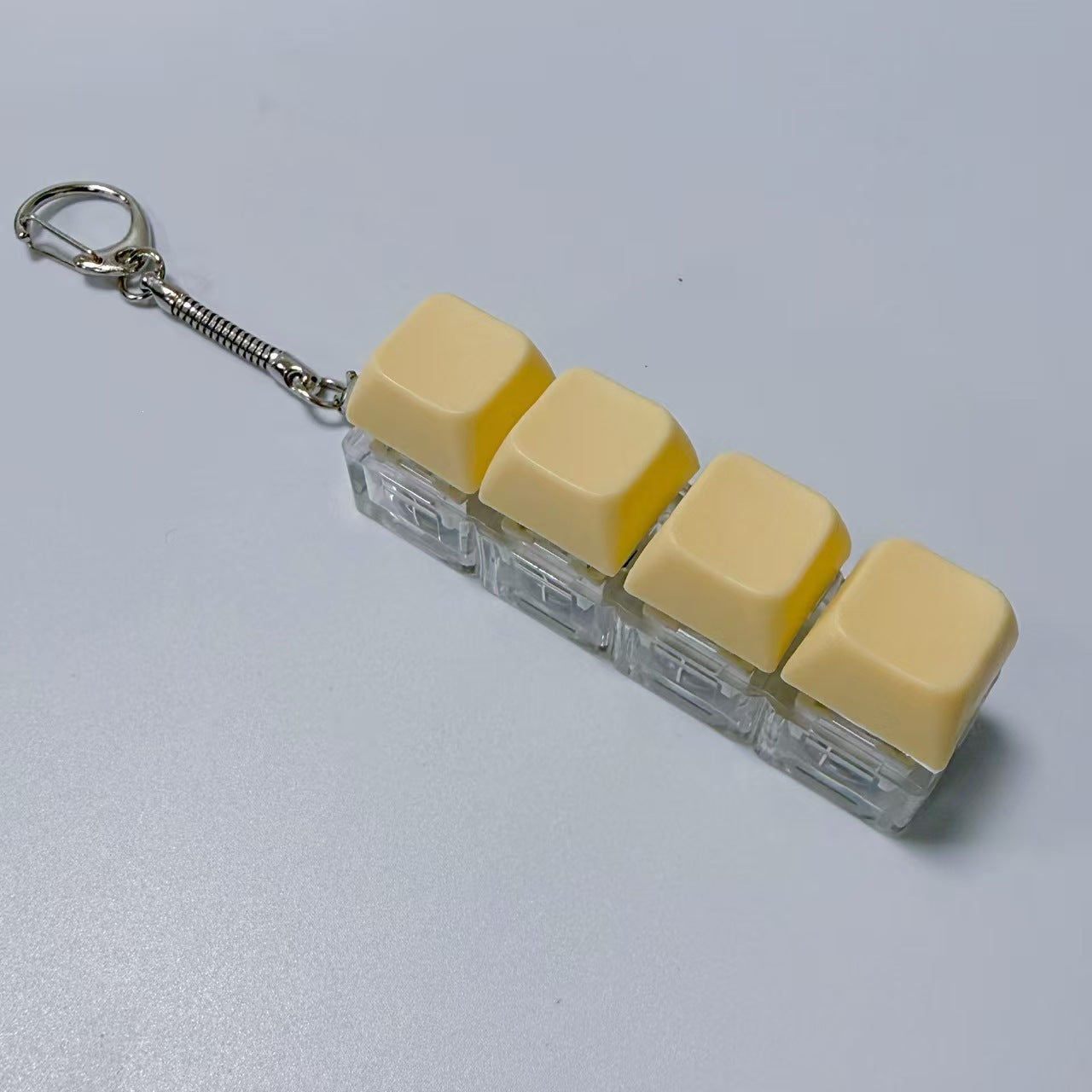 Key Pattern Fidget Toy Made Of Durable ABS Material In Natural Pink, Perfect Stress Relief Toy