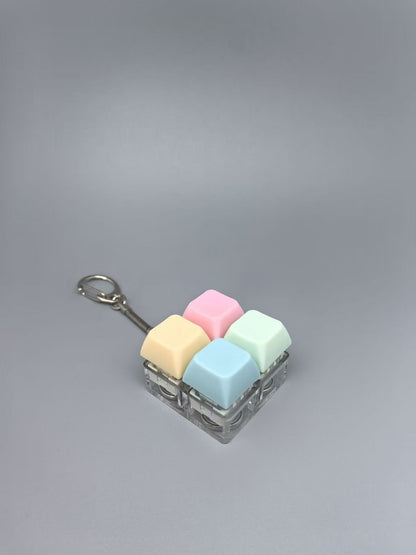 Key Pattern Fidget Toy Made Of Durable ABS Material In Natural Pink, Perfect Stress Relief Toy
