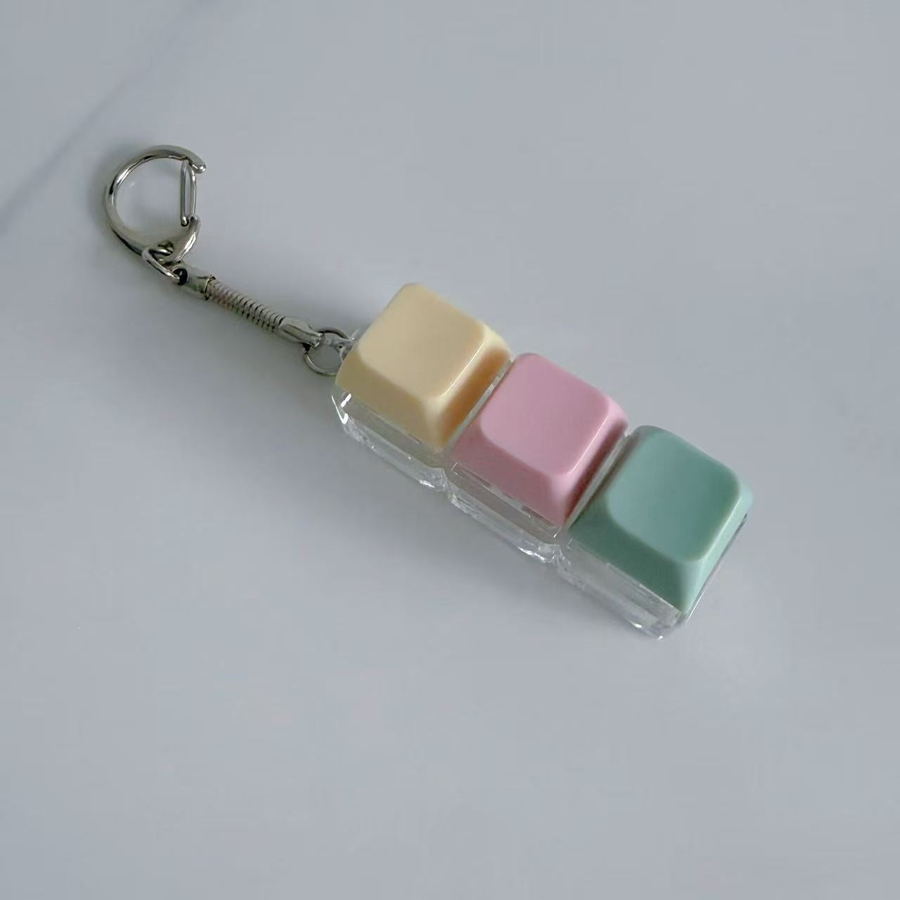 Key Pattern Fidget Toy Made Of Durable ABS Material In Natural Pink, Perfect Stress Relief Toy
