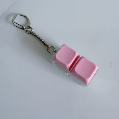 Key Pattern Fidget Toy Made Of Durable ABS Material In Natural Pink, Perfect Stress Relief Toy