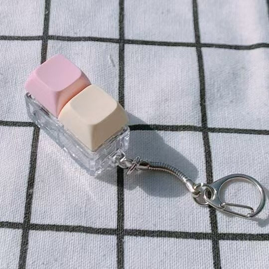 Key Pattern Fidget Toy Made Of Durable ABS Material In Natural Pink, Perfect Stress Relief Toy