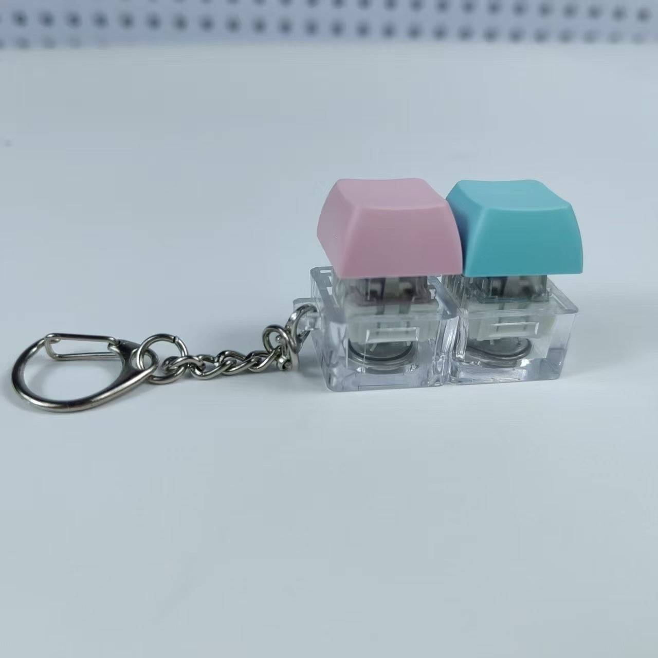 Key Pattern Fidget Toy Made Of Durable ABS Material In Natural Pink, Perfect Stress Relief Toy