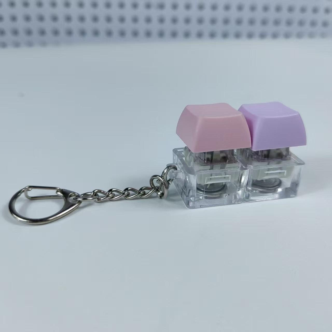 Key Pattern Fidget Toy Made Of Durable ABS Material In Natural Pink, Perfect Stress Relief Toy
