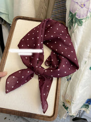 Polka Dot Wine Red