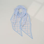 Blue-edged Milk Coffee Plaid