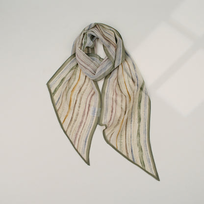 French Style Plaid Silk Scarf For Women In Multicolor Polyester, Perfect For Spring
