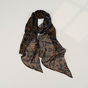 Black Background with Gold Cashew Nuts