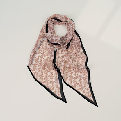 French Style Plaid Silk Scarf For Women In Multicolor Polyester, Perfect For Spring