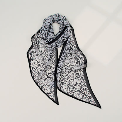 French Style Plaid Silk Scarf For Women In Multicolor Polyester, Perfect For Spring
