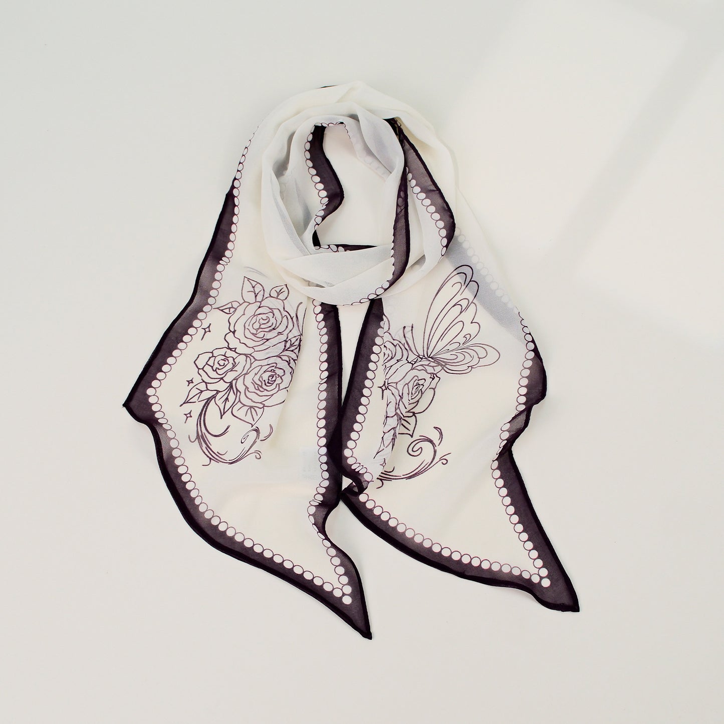 French Style Plaid Silk Scarf For Women In Multicolor Polyester, Perfect For Spring
