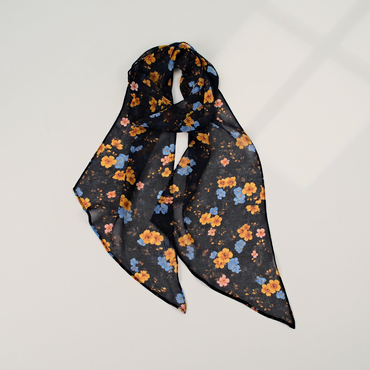 French Style Plaid Silk Scarf For Women In Multicolor Polyester, Perfect For Spring