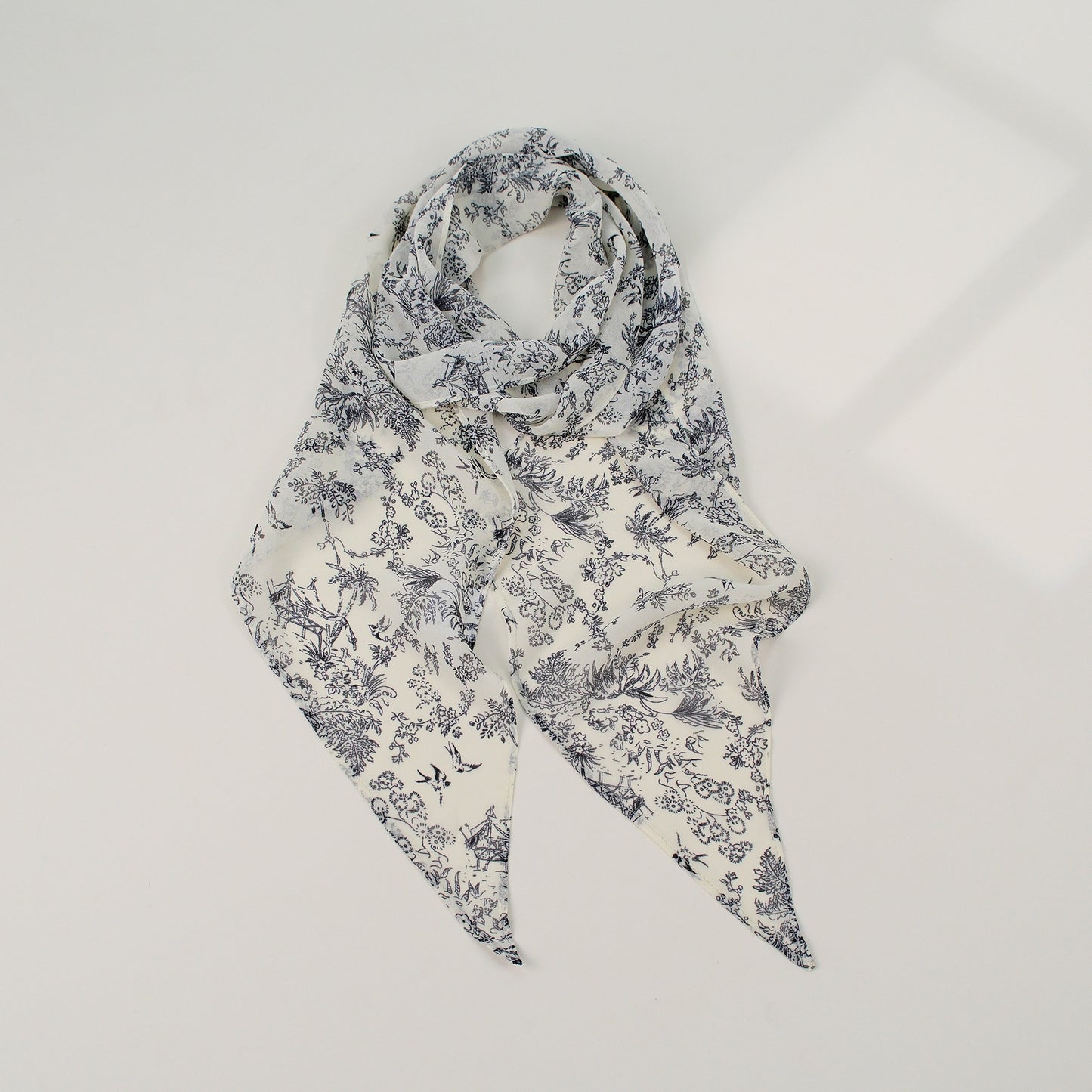 French Style Plaid Silk Scarf For Women In Multicolor Polyester, Perfect For Spring
