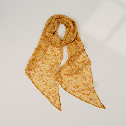 French Style Plaid Silk Scarf For Women In Multicolor Polyester, Perfect For Spring
