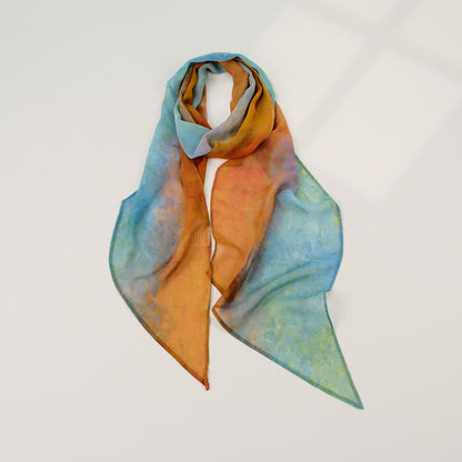 French Style Plaid Silk Scarf For Women In Multicolor Polyester, Perfect For Spring