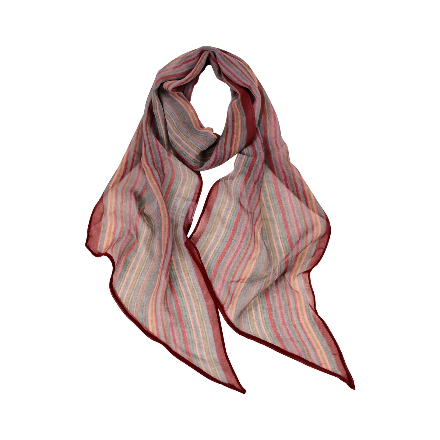 French Style Plaid Silk Scarf For Women In Multicolor Polyester, Perfect For Spring