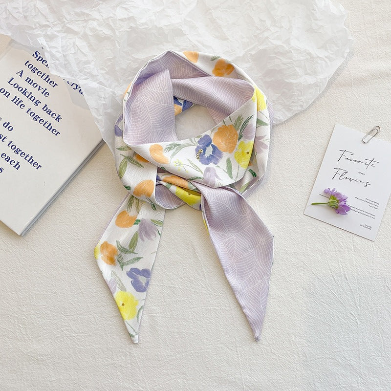 Flowers Hair Band For Women In Green, Made Of Polyester Headband