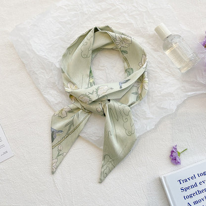 Flowers Hair Band For Women In Green, Made Of Polyester Headband
