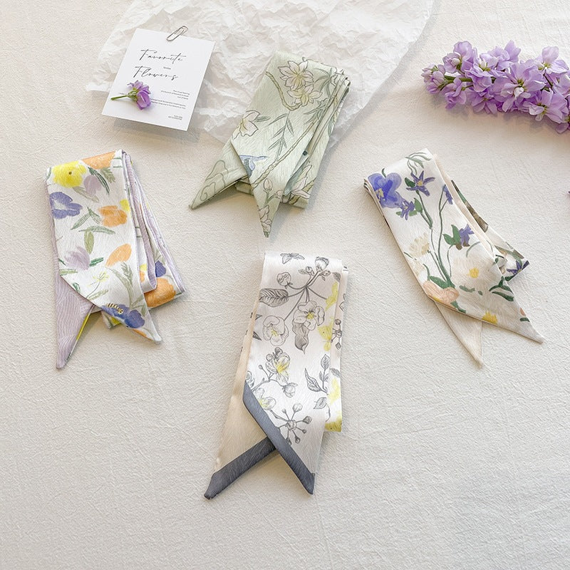Flowers Hair Band For Women In Green, Made Of Polyester Headband