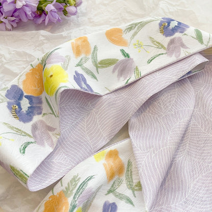Flowers Hair Band For Women In Green, Made Of Polyester Headband