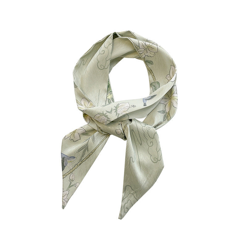 Flowers Hair Band For Women In Green, Made Of Polyester Headband