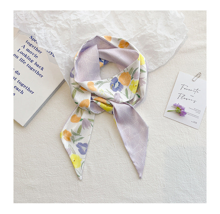 Flowers Hair Band For Women In Green, Made Of Polyester Headband