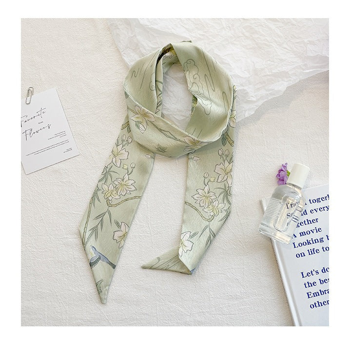 Flowers Hair Band For Women In Green, Made Of Polyester Headband
