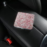 Cigarette Case (large Square Shape) Single-sided Diamond - Pink Diamond