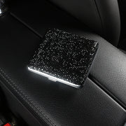 Cigarette Case (large Square Shape) Single-sided Diamond - Black Diamond