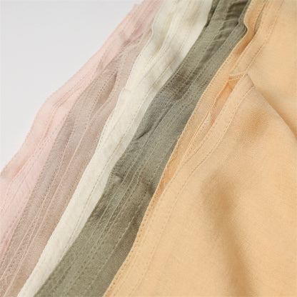 Solid Color Polyester Shawl In Dyed Black, Suitable For All Seasons, Stylish Scarf Accessory