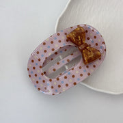 Pink Polka Dots--acetate Knot