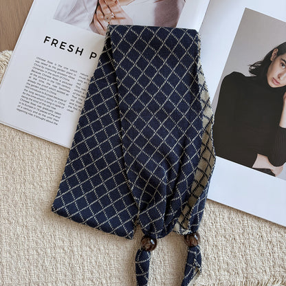 Women’s Knit Lattice Scarf For Autumn And Winter
