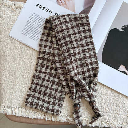 Women’s Knit Lattice Scarf For Autumn And Winter