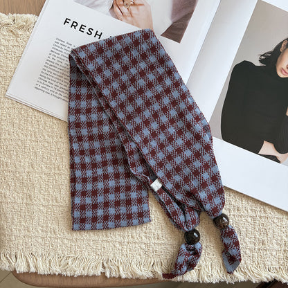 Women’s Knit Lattice Scarf For Autumn And Winter