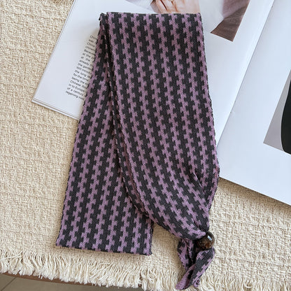 Women’s Knit Lattice Scarf For Autumn And Winter