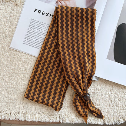 Women’s Knit Lattice Scarf For Autumn And Winter