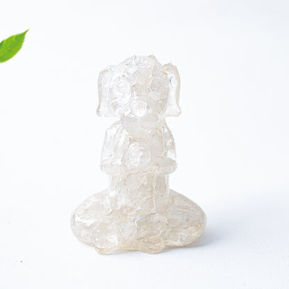 Modern Style Natural Stone Animal Figurine For Christmas Home Decoration