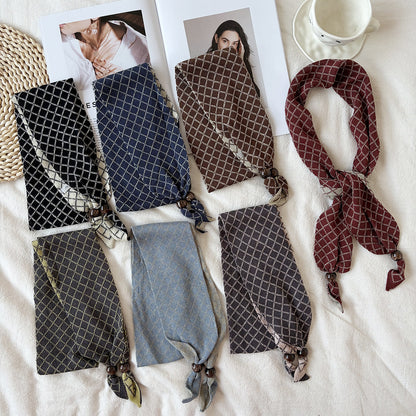 Women’s Knit Lattice Scarf For Autumn And Winter