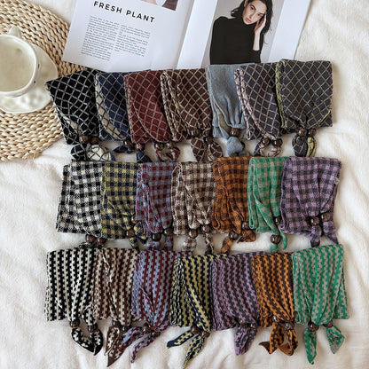 Women’s Knit Lattice Scarf For Autumn And Winter