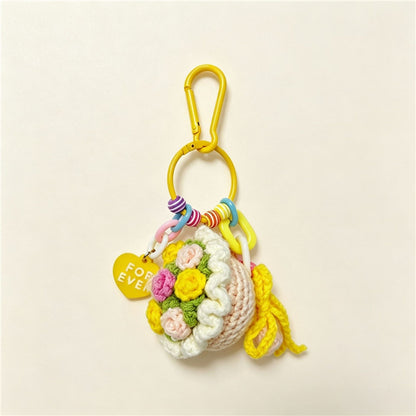 Whale Braid Key Chain Made Of Wool Yarn Featuring A Cute Style, Perfect For Spring Accessories