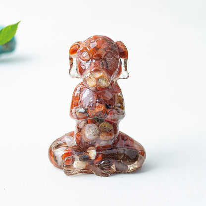 Modern Style Natural Stone Animal Figurine For Christmas Home Decoration