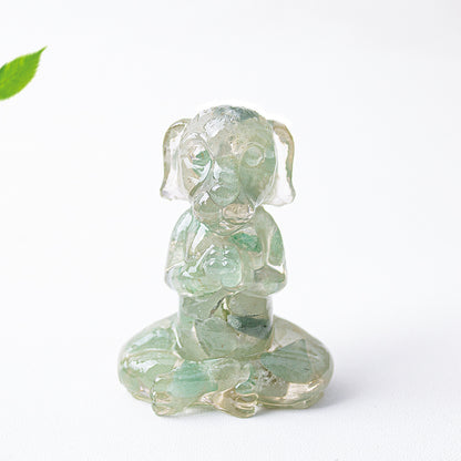 Modern Style Natural Stone Animal Figurine For Christmas Home Decoration