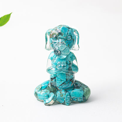 Modern Style Natural Stone Animal Figurine For Christmas Home Decoration