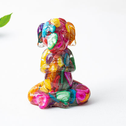 Modern Style Natural Stone Animal Figurine For Christmas Home Decoration