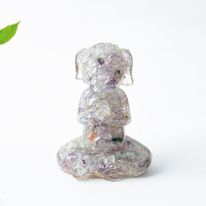 Modern Style Natural Stone Animal Figurine For Christmas Home Decoration