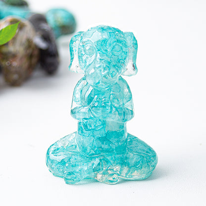 Modern Style Natural Stone Animal Figurine For Christmas Home Decoration